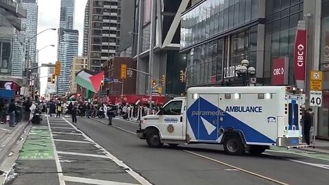 Free Palestine Protest Blocks Ambulance With Child In Medical Distress