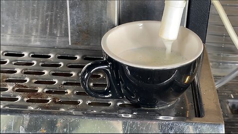 Milk Auto-Frothing Attachment, on an Astra Manufacturing Espresso Machine