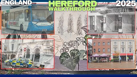 Walking Through The City Of Hereford, England - 2025