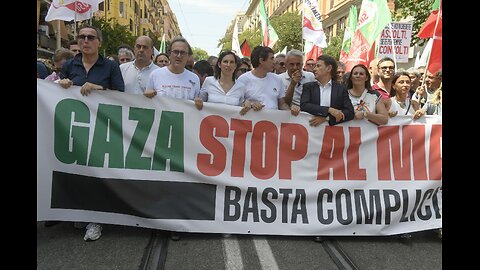 ITALIONI E GRAN TESTE DI GAZA IN PIAZZA IN UN ITALIA PRONTA A UN ALTRO REFERENDUM INUTILE