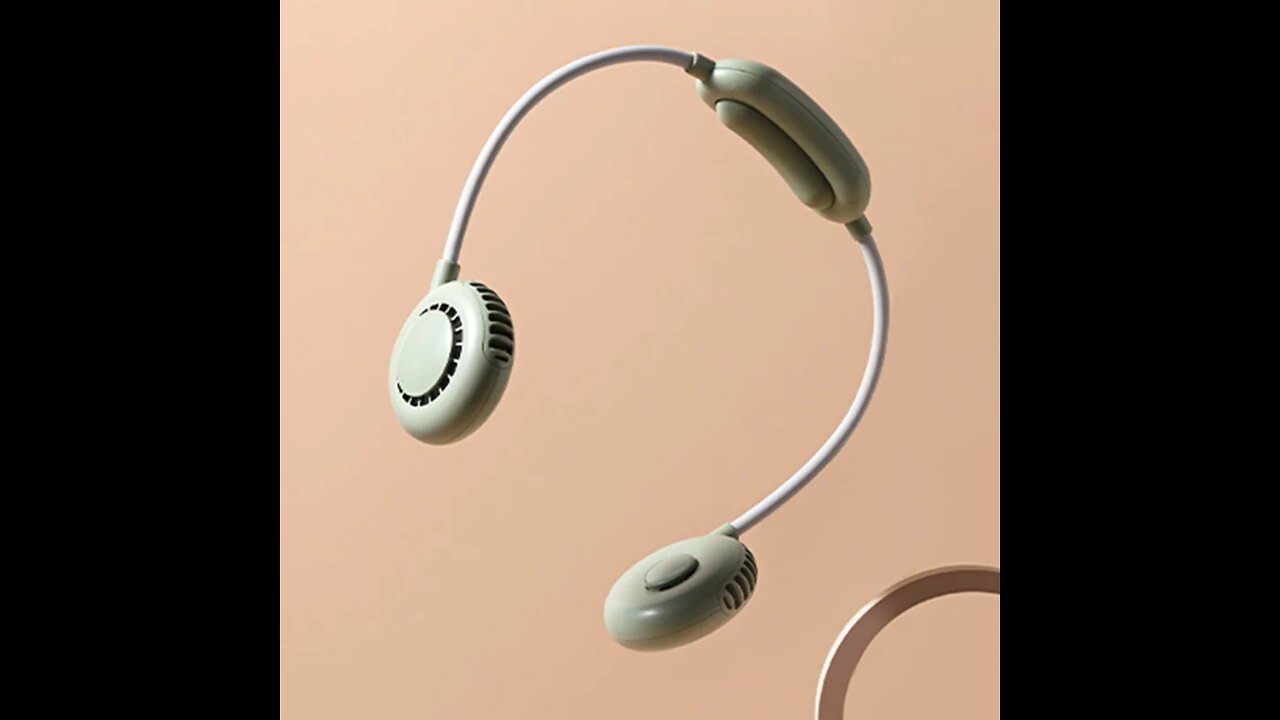 Portable Rechargeable Neck Fan, with Adjustable, Ergonomic & Low-noise Design, for Outdoors, Sports