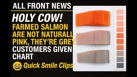 Farmed salmon are not naturally pink, they’re grey. Customers given chart to pick