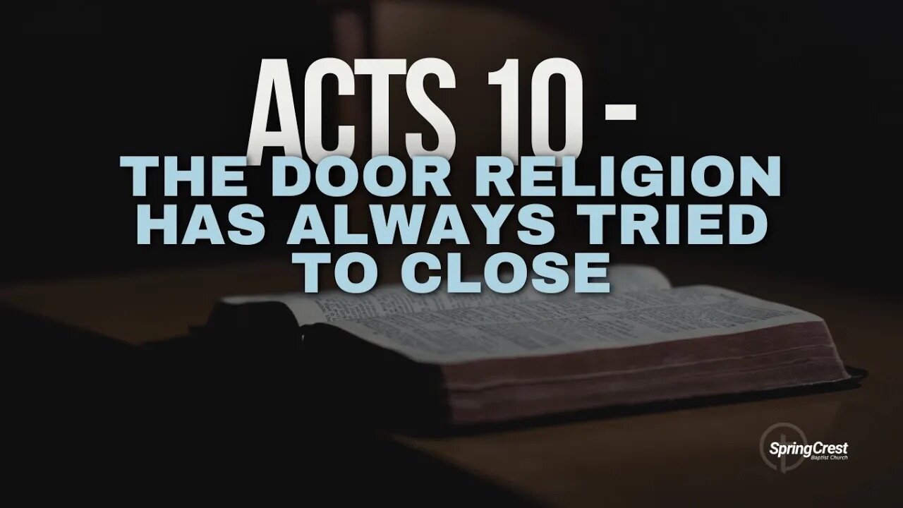 Acts 10 - The Door Religion Has Always Tried to Close | Pastor Enrique Reyes