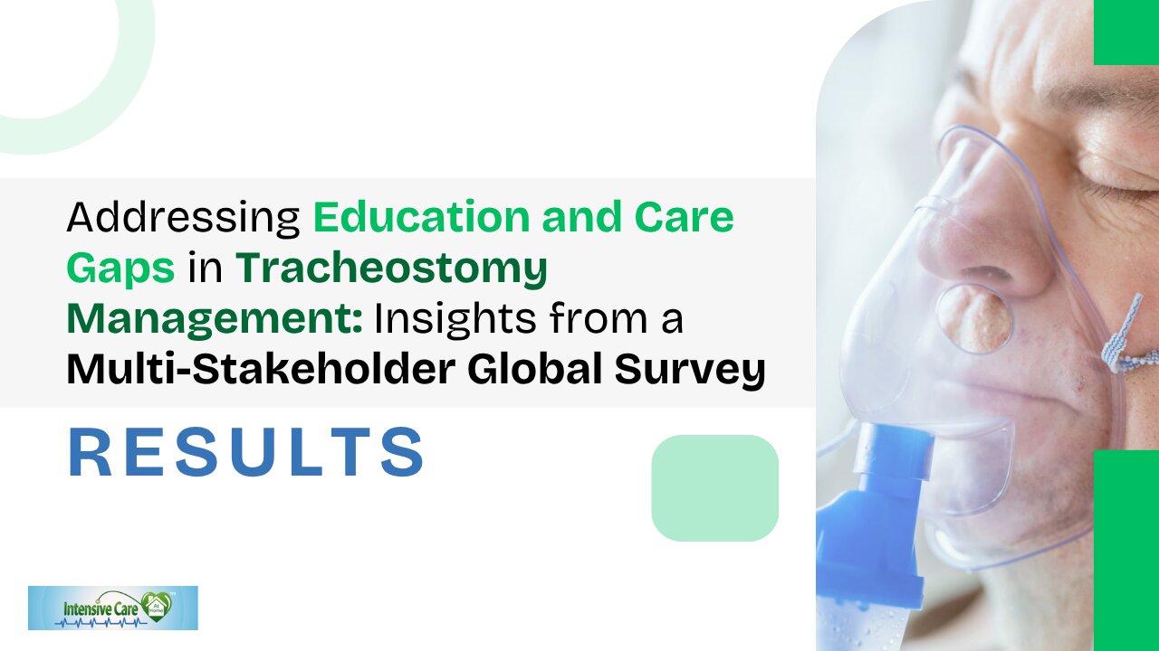 Addressing Education&Care Gaps in Tracheostomy Management: A Multi-Stakeholder Global Survey Results