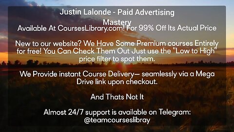 (CoursesLibrary.com)Justin Lalonde - Paid Advertising Mastery