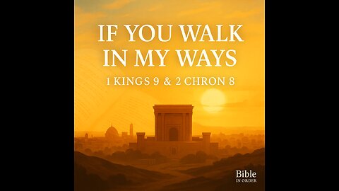 6/14/25 - 1 Kings 9, 2 Chronicles 8 - If You Walk in My Ways