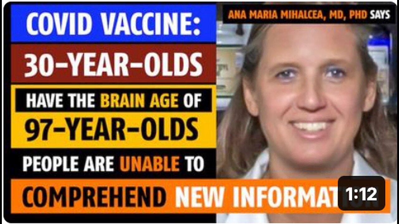"30-Year-Olds' Brain Age Equivalent to 97 Years After COVID Vaccine, Claims Dr. Mihalcea"