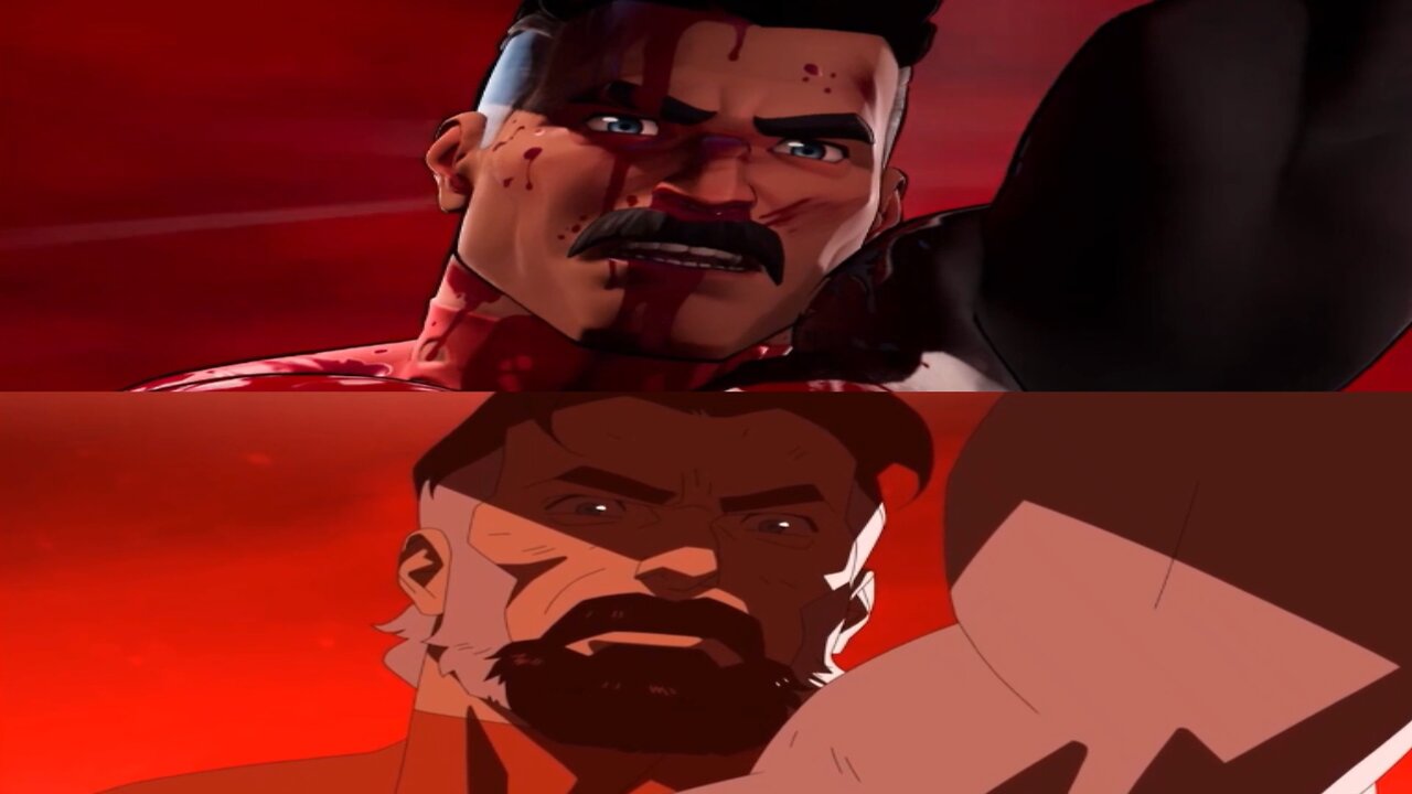 Omni-Man Destroys the Flaxan Planet - TV Series vs. Video Game (Comparison)