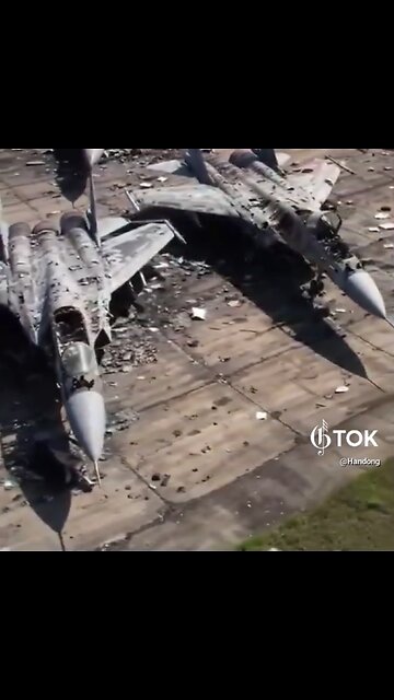 THE AFTERMATH OF DESTROYED🇷🇺🛩️🔥🏬🛩️🔥📸RUSSIAN STRATEGIC BOMBERS🇷🇺🛩️🔥🛩️💫