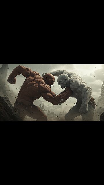 Colossal Giants Clash! Epic Fantasy Battle in the Mountains ⚡️