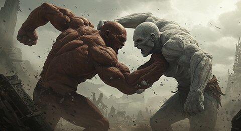 Colossal Giants Clash! Epic Fantasy Battle in the Mountains ⚡️