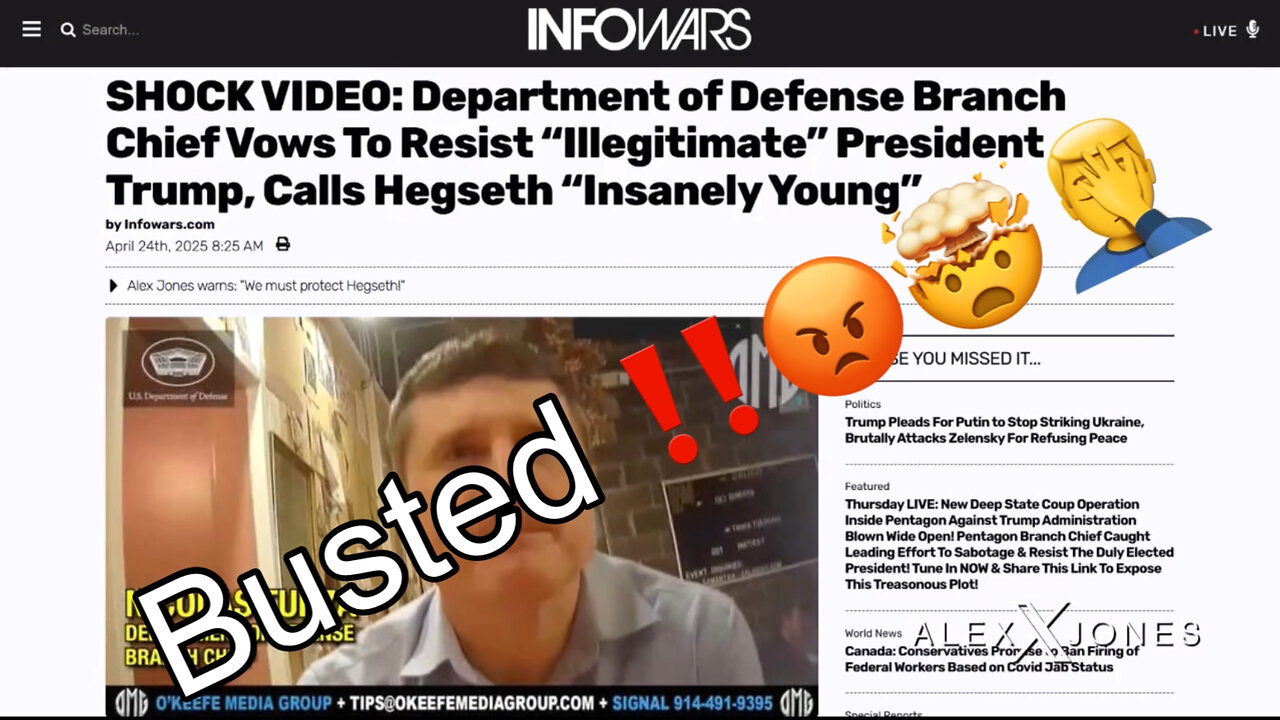 Busted‼️🤦‍♂️❌😡🤬🥵🥷 SHOCK VIDEO: Department of Defense Branch Chief Vows To Resist “Illegitimate” President Trump, Calls Hegseth “Insanely Young”
