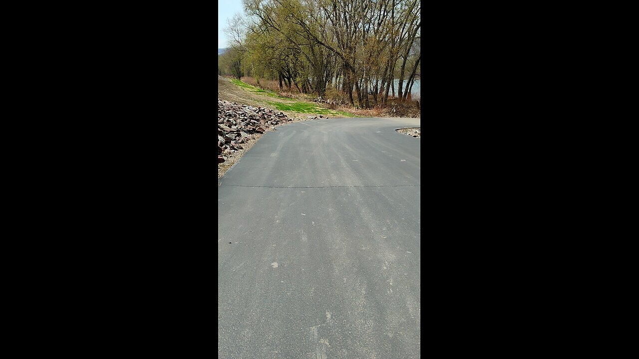 Riding my E-scooter along the Susquehanna River Bike trails of the Wilkes-Barre area