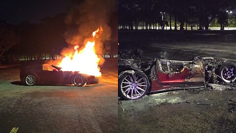 Car Caught on Fire while Drifting & Completely Destroyed