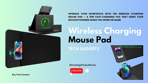 Wireless Charging Mouse Pad