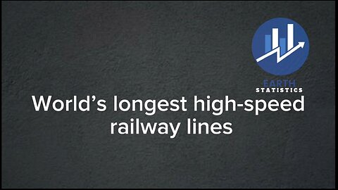World’s longest high-speed railway lines...