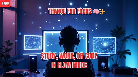 Over 1 Hour of Focus Trance — Study, Code & Work Without Distractions 🔁