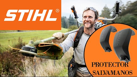 Protector salvamanos Stihl por su desbrozadora o Guadaña. Protege tus manos de las piedras.
