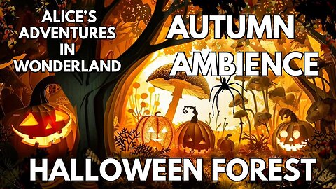 🎃 Halloween Forest Ambience | Alice in Wonderland-Inspired Spooky Forest Sounds | 4K ASMR