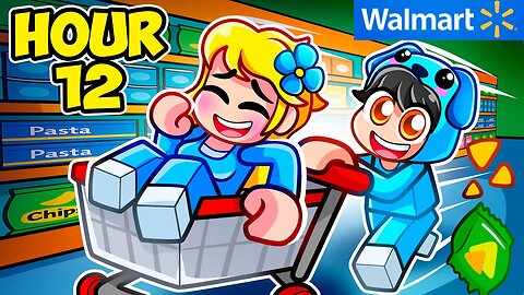 24 Hour OVERNIGHT at WALMART in Roblox! (KICKED OUT)