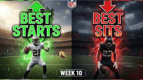 WEEK 10 FANTASY Football Game-Changers: Starts and Sits!