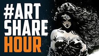 Art Share Hour Ep 75 - Black & White Night w/ Special Co-host Mel B!