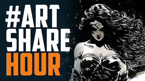 Art Share Hour Ep 75 - Black & White Night w/ Special Co-host Mel B!