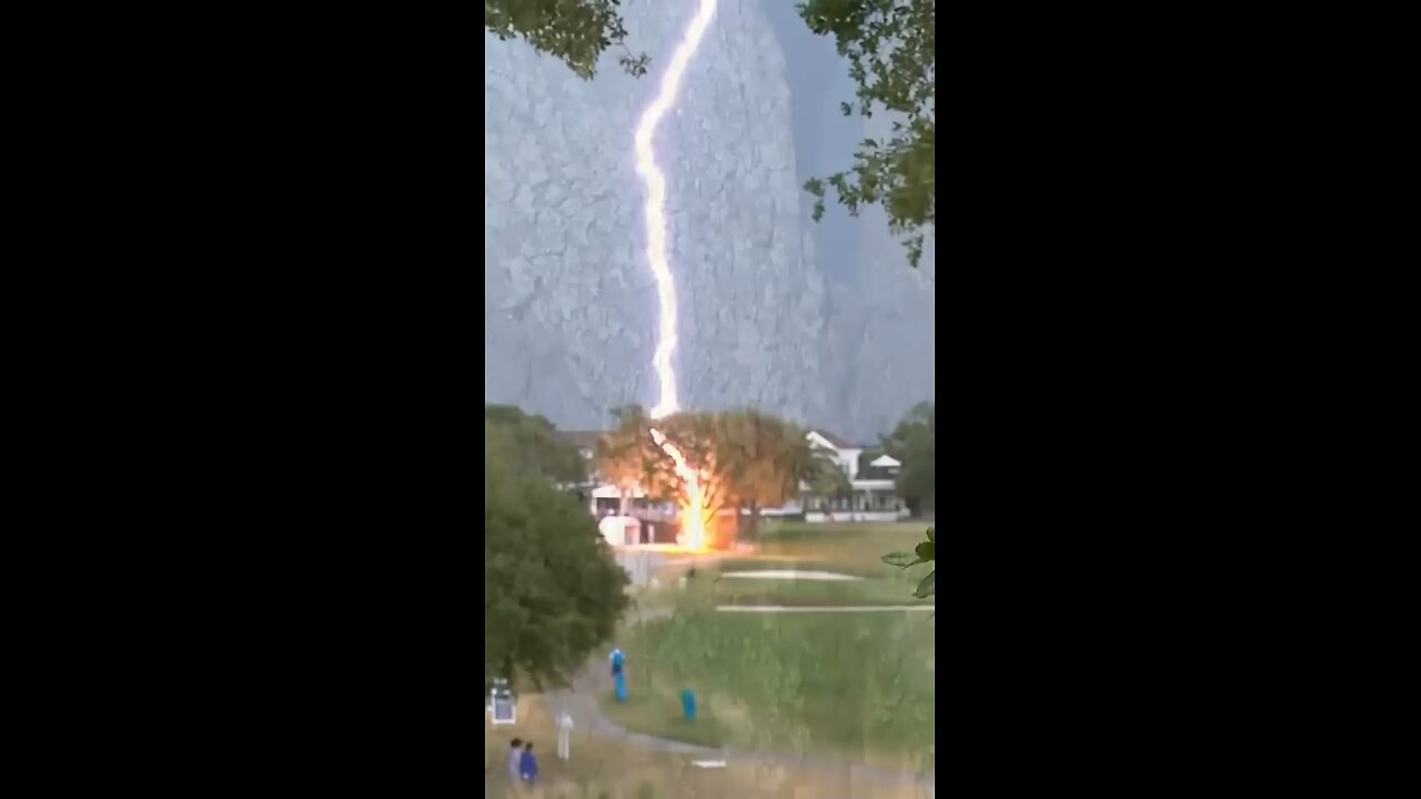 A lightning strike for the ages at the 2019 U.S. Women's Open : #Shorts