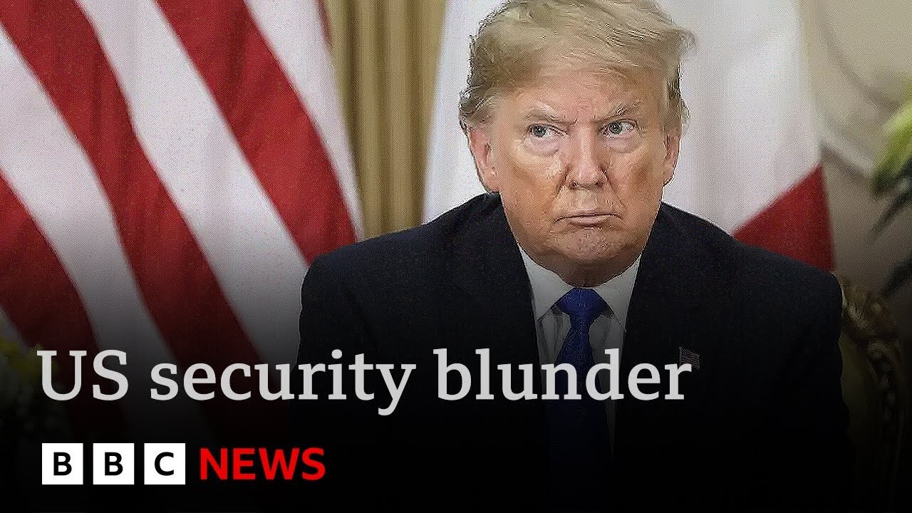 Trump mounts scathing attack on journalist who revealed huge security breach | BBC News