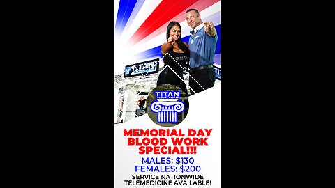 Need your blood work done? Take advantage of our Memorial Day Blood Work Special!