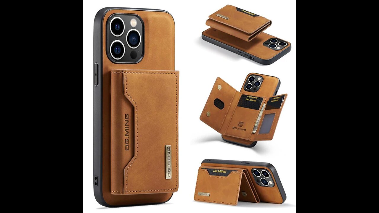 Portable Magnetic Detachable Card Holder Phone Case