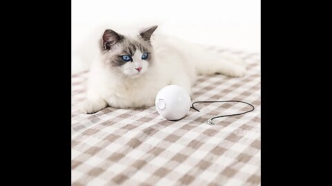 Smart Automatic Interactive Cat Ball With 360° Self Rotating, Build-in Red Laser & Metal Bell