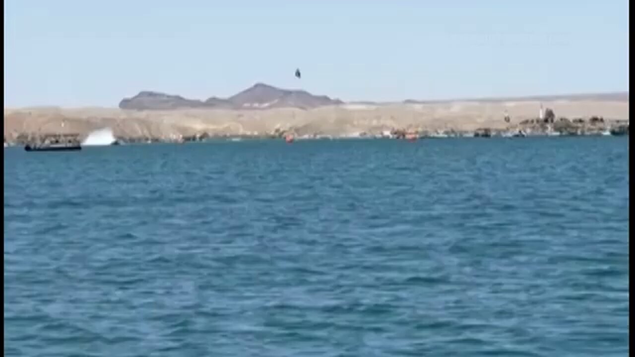 Speedboat trying to break a speed record in Arizona goes airborne
