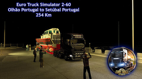 Euro Truck Simulator 2-60, Olhão Portugal to Setúbal Portugal, 254 Km