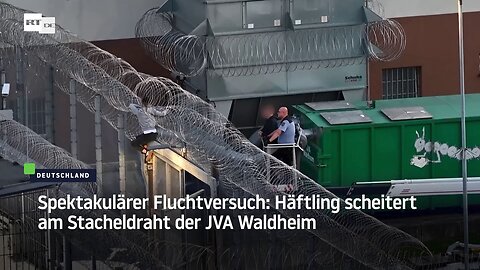 Spektakulärer Fluchtversuch: Häftling scheitert am Stacheldraht der JVA Waldheim