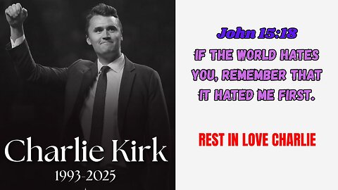 Thank you for your Service Charlie Kirk...