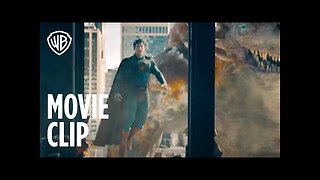 Superman Kaiju Battle Movie Clip Warner Bros. Entertainment