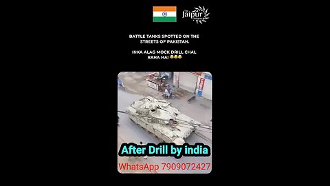 Inka Alag Mock Drill Chal raha hai 😂😂 | #shortsvideo
