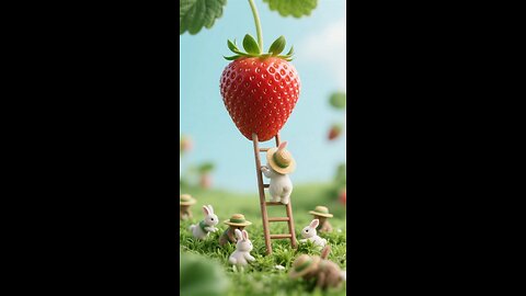 strawberry take by tiny rabbit