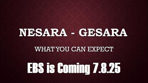 EBS is Coming 7.8.25: Dirty Congress' Deals - Trump Just Announced NESARA/ GESARA