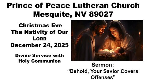 Part III: Christmas Eve Divine Service from closing hymn to departure