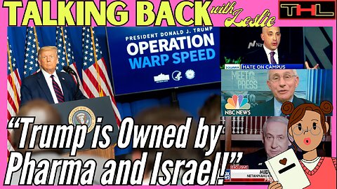 TALKING BACK with Leslie | Corporate Media is Fed What to do by Puppeteering Cults Pharma & Israel