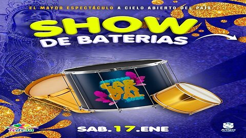 Show de baterías de las escuelas de samba de Artigas, Uruguay 17/01/2026