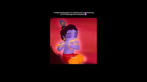 Krishna Playing Flute Music