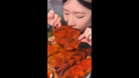 The fried skewers are so delicious