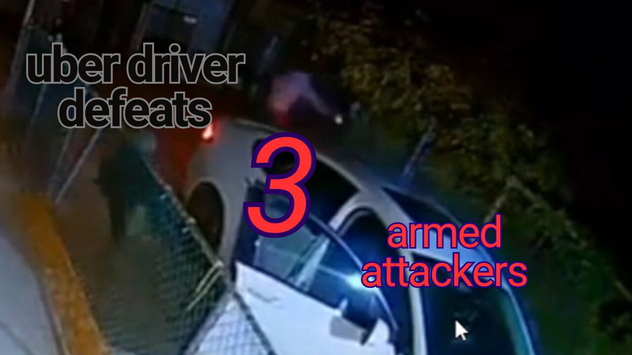 Uber driver turns tables on CARJACKERS