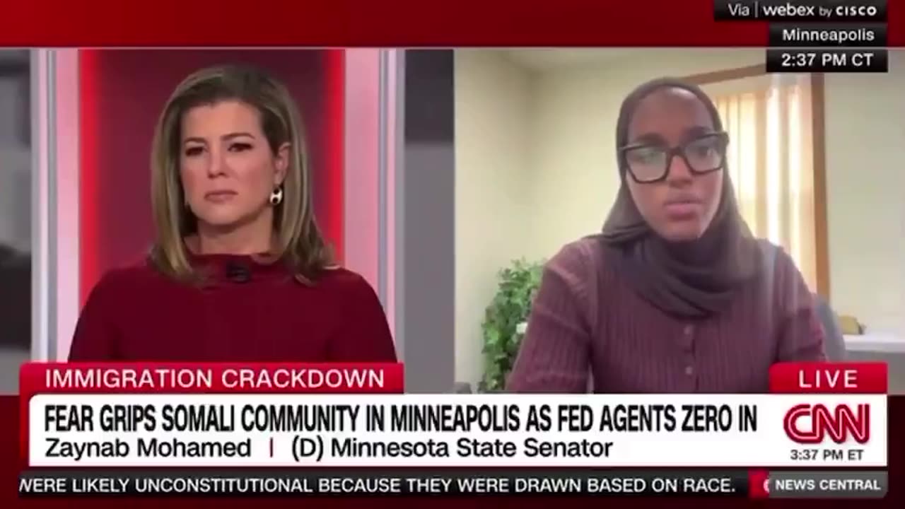 Minnesota State Senator Zaynab Mohamed who was born in Somalia says Trump