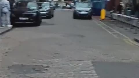 Historic Moore street in Dublin Covered in disgusting Roma Gypsies that