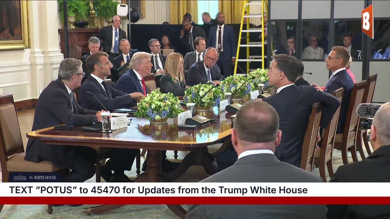 MOMENTS AGO: President Trump Holds Joint Meeting with Zelensky and European Leaders...