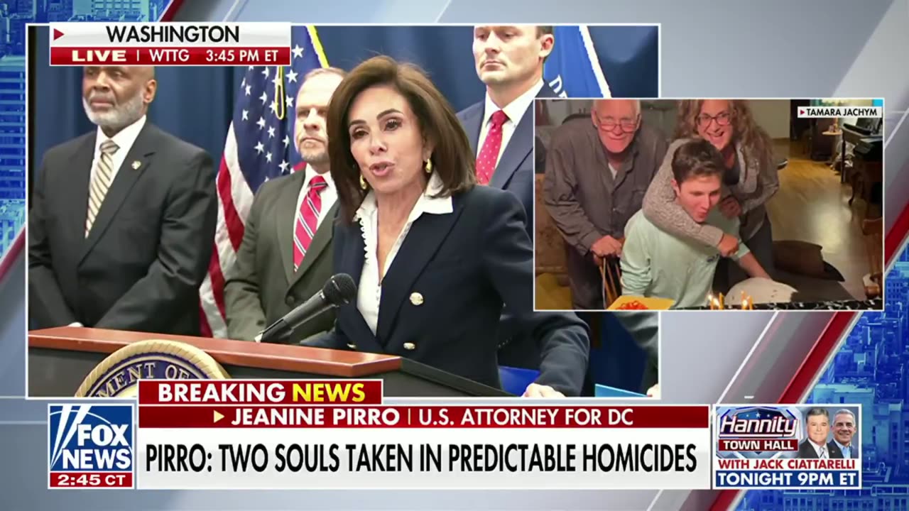 Pirro Unmasks Third Suspect in Murder of Capitol Hill Intern Eric Tarpinian-Jachym